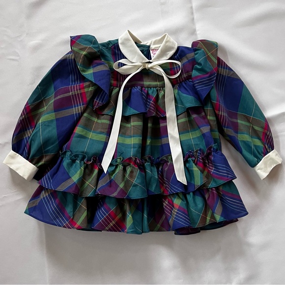 MARTHA’S MINIATURES VINTAGE RUFFLE FULL CIRCLE DRESS SIZE T2 - Picture 7 of 16